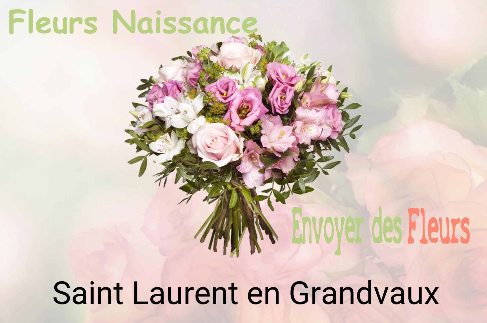 Bouquet de fleurs de naissance livré à Saint-Laurent-en-Grandvaux